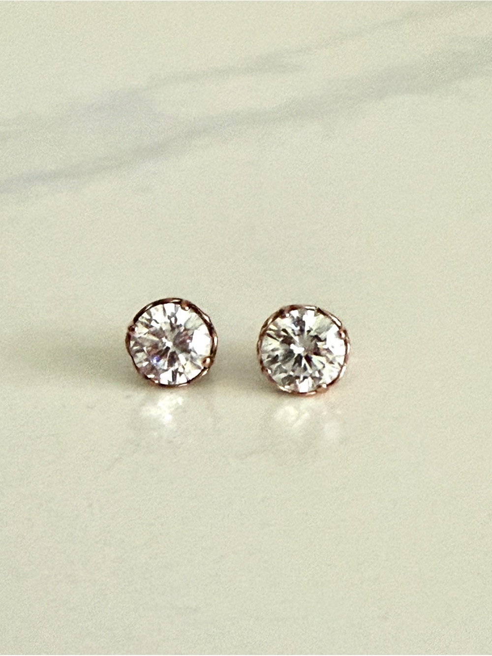 Crystal Rhinestone Stud Earrings – Sparkly Round Statement Earrings